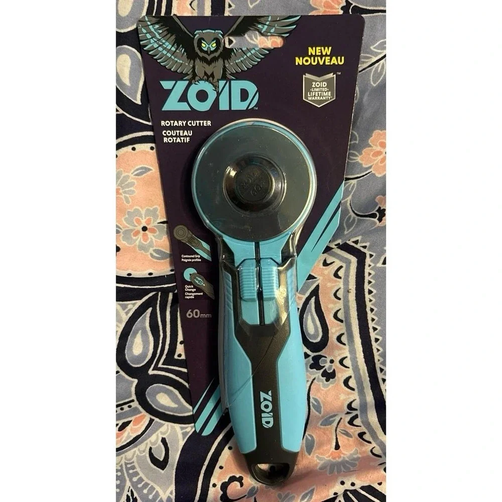 NEW Zoid Tools 60mm Rotary Cutter with Soft Touch Grip